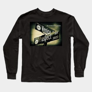 Venice Boulevard & Prospect Avenue, Culver City, California by Mistah Wilson Long Sleeve T-Shirt